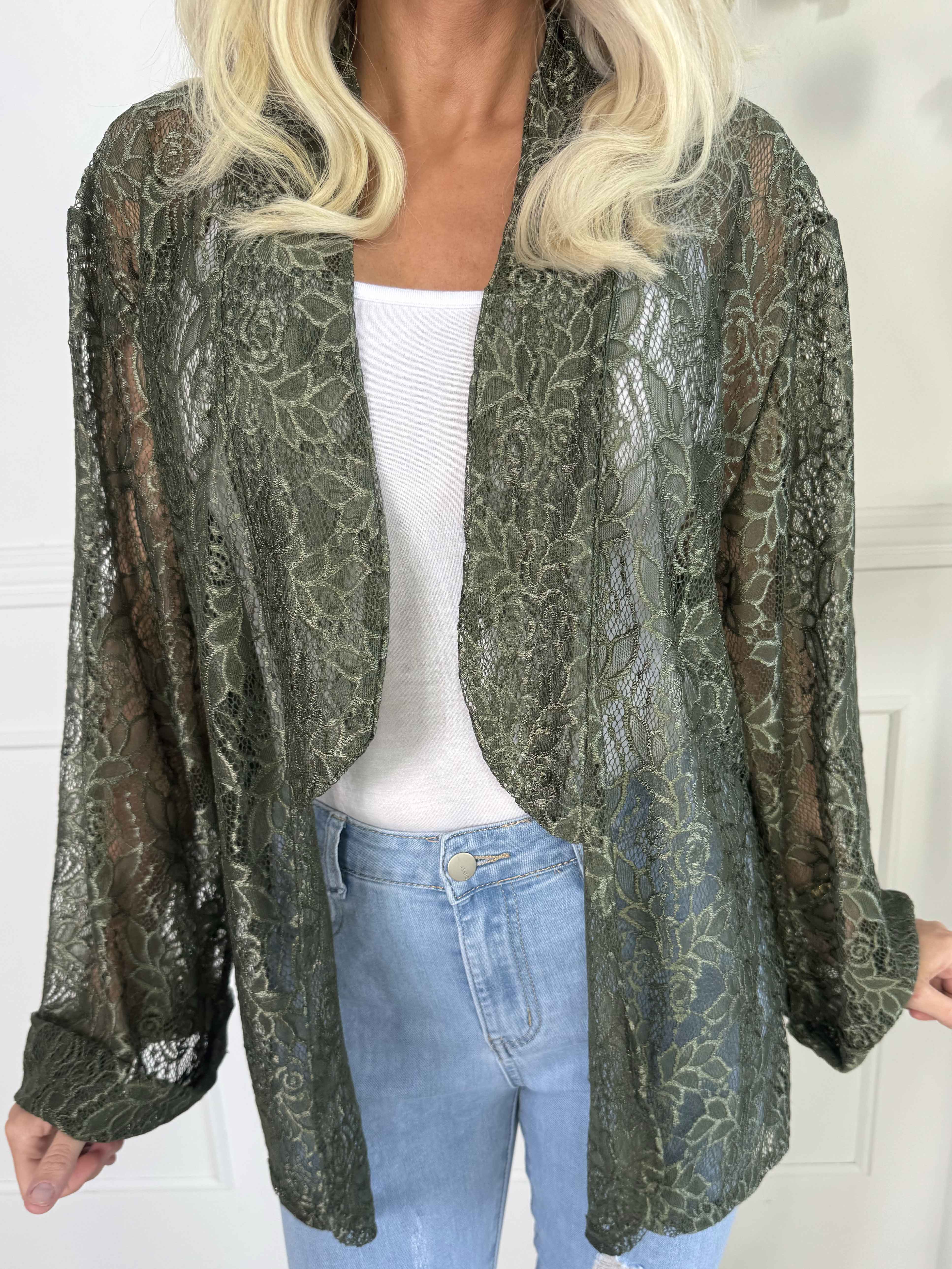 Sigga - Fin cardigan i blonder